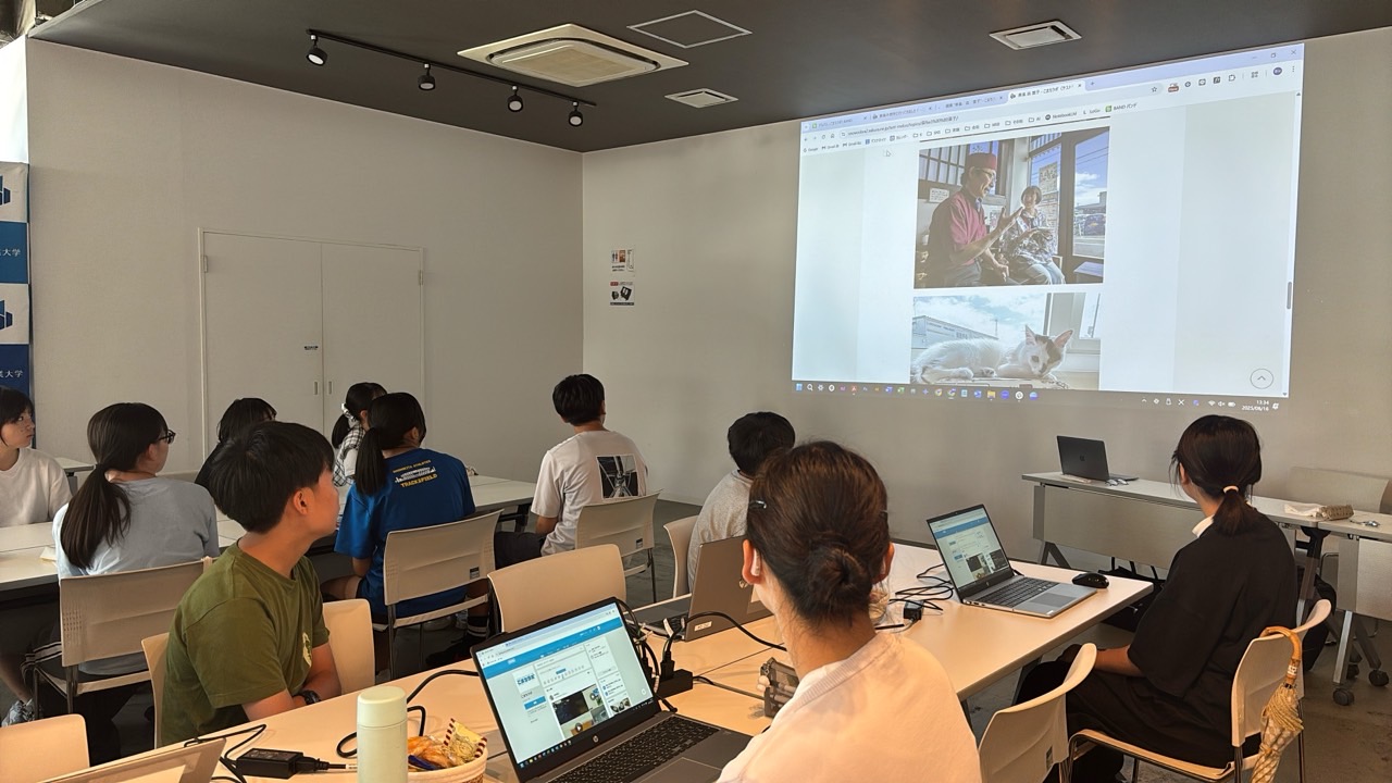 活動の後半では、実際に今日の活動時間内に編集した部員の記事をみんなで見てみました👀