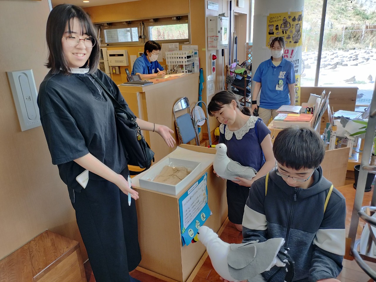 ウミネコの重さを当てるゲームなんかもあるんですよ！